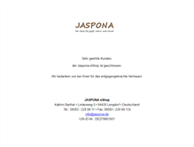 Tablet Screenshot of eshop.jaspona.de